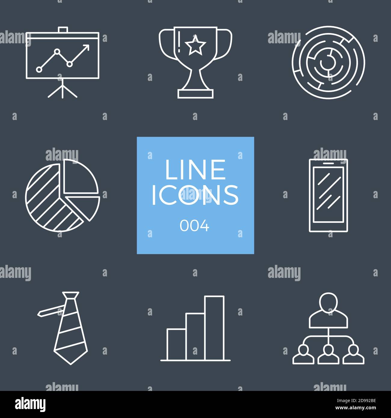Business Related Vector Line Icons Set Stock Vector Image & Art - Alamy