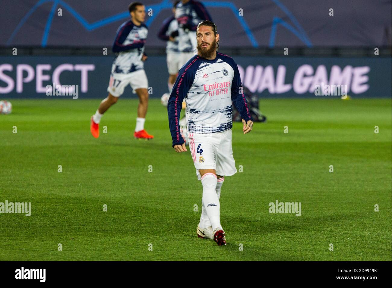 Madrid, Spain. 03rd Nov, 2020. Sergio Ramos of Real Madrid during UEFA Champions League, football match played between Real Madrid Club de Futbol and Inter de Milan at Alfredo Di Stefano Stadium on November 3, 2020 in Madrid, Spain. Credit: CORDON PRESS/Alamy Live News Stock Photo