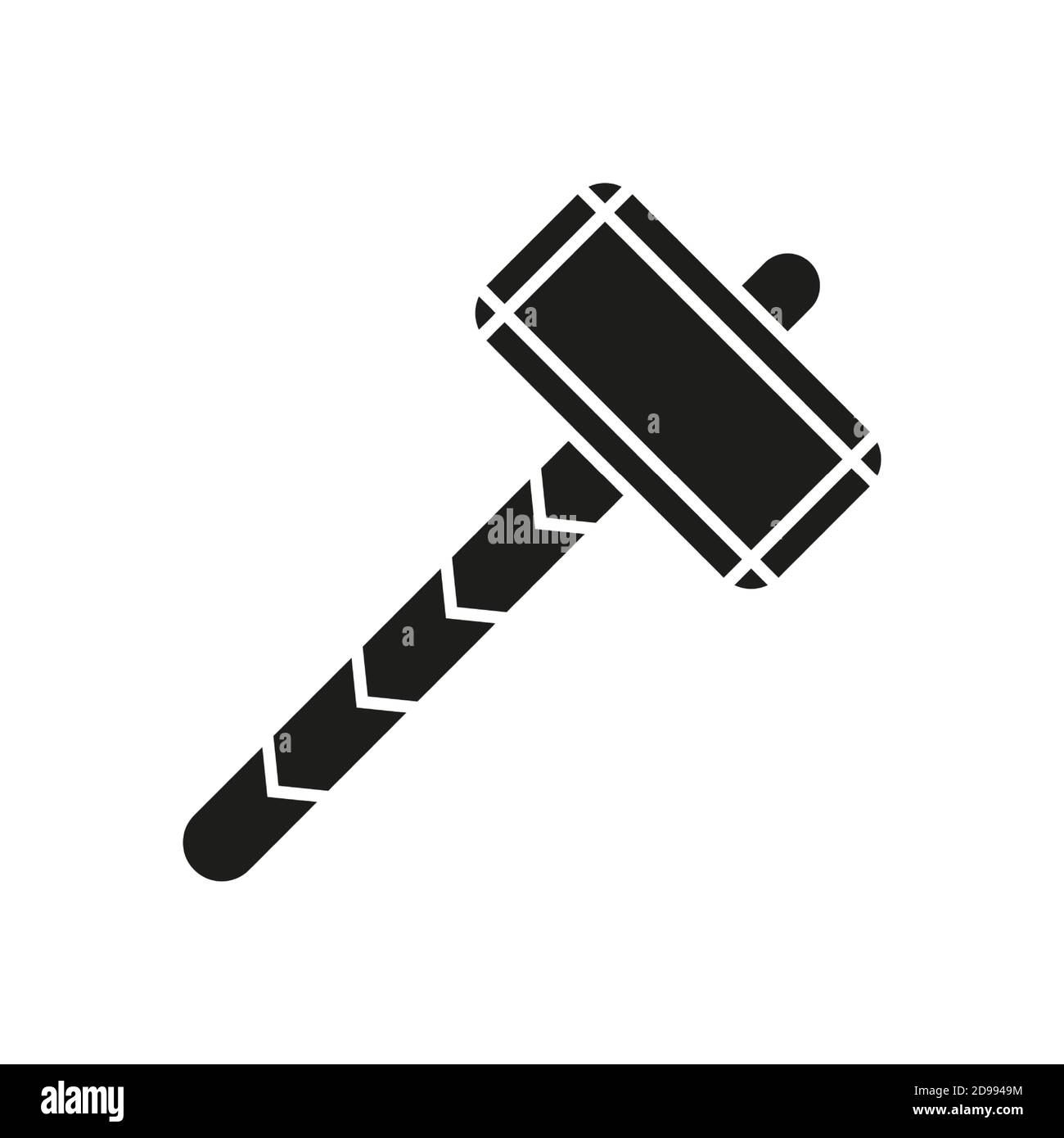 battel hammer icon element of weapon icon for mobile concept and web apps. Thin line battel hammer icon can be used for web and mobile. Premium icon Stock Vector