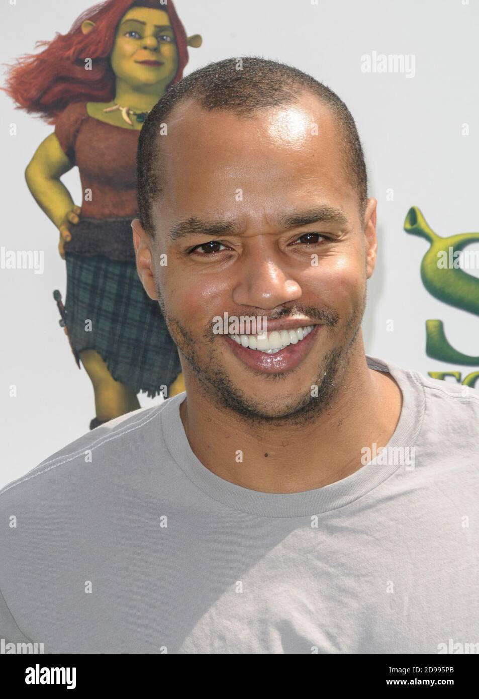 Donald Faison arrives at the premier Shrek Forever After" at Gibson