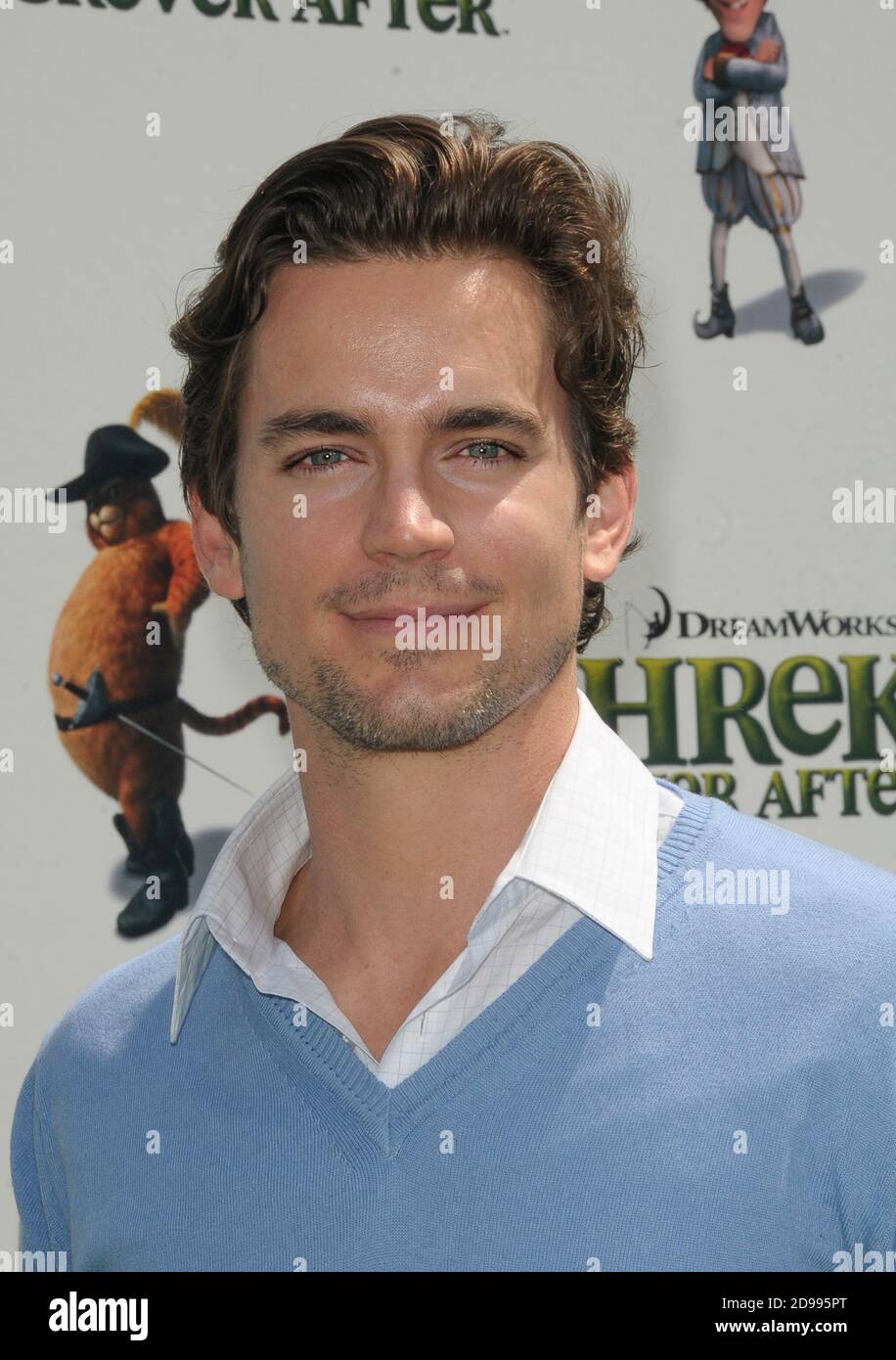 Matt Bomer arrives at the premier Shrek Forever After" at Gibson Amphitheatre on May 16, 2010 in Universal City, California. Stock Photo