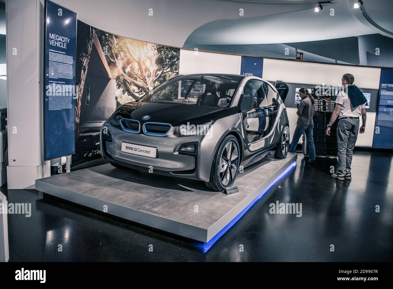 BMW i a pioneer of sustainable and innovative mobility already today: futuristic mobility concepts and -services, visionary design and consistent sust Stock Photo