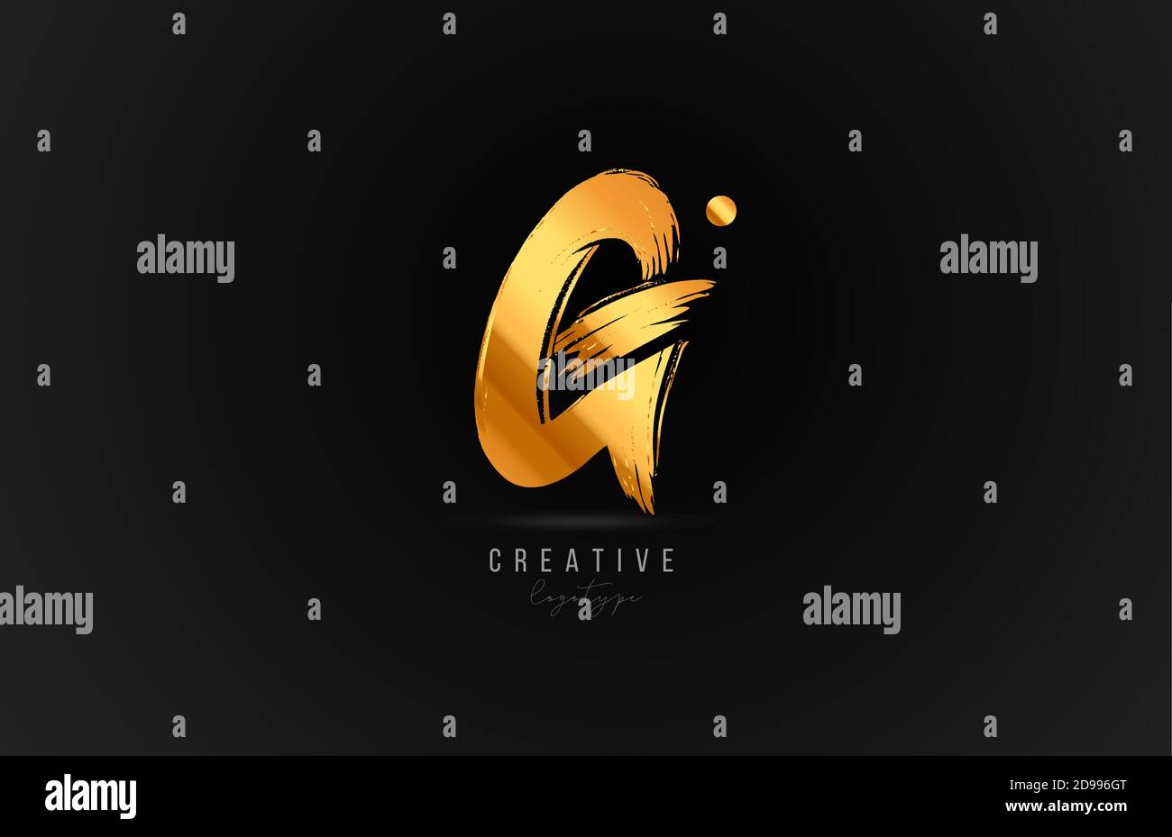 G alphabet letter logo icon in gold or golden color. Luxury brand ...
