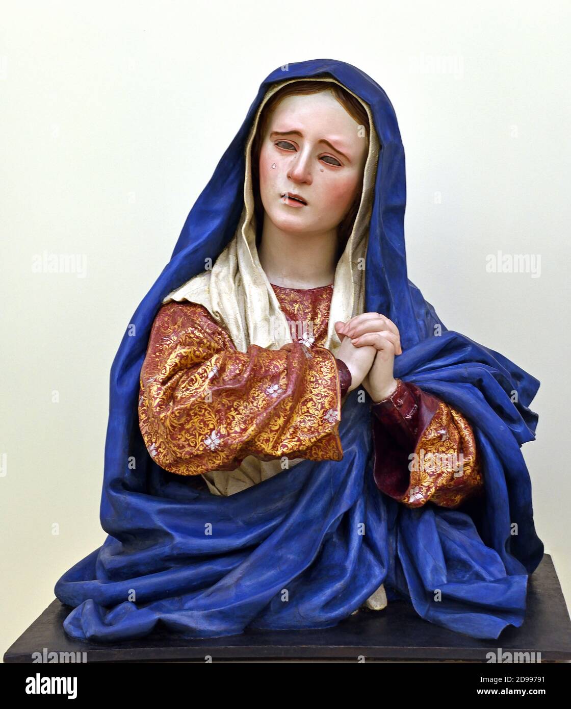 Sorrowing Mary by Pedro de Mena 1628-1688 Spain Spanish Stock Photo