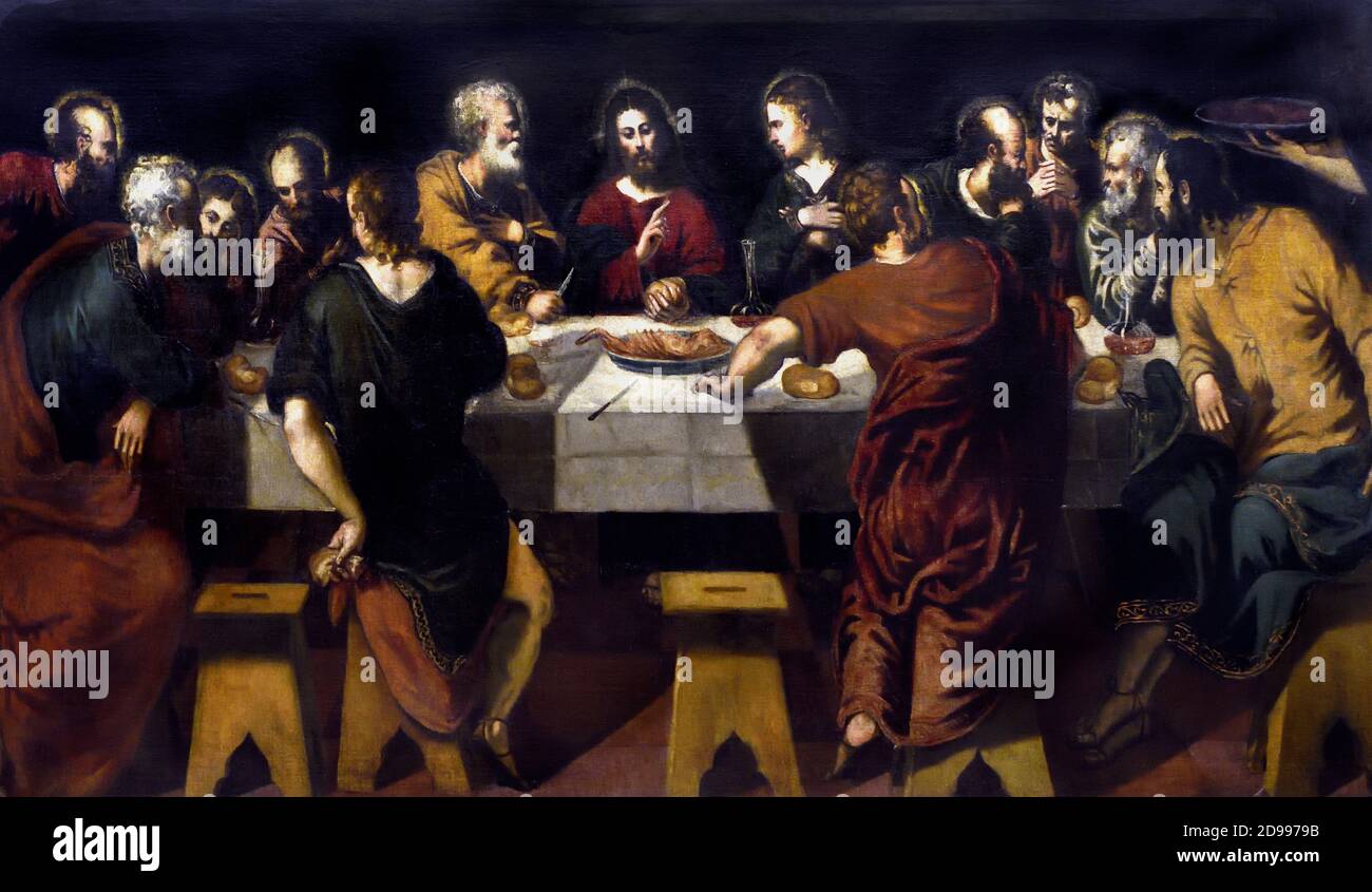 The last Supper by Jacopo ROBUSTI, known as TINTORETTO (Venice, c. 1518