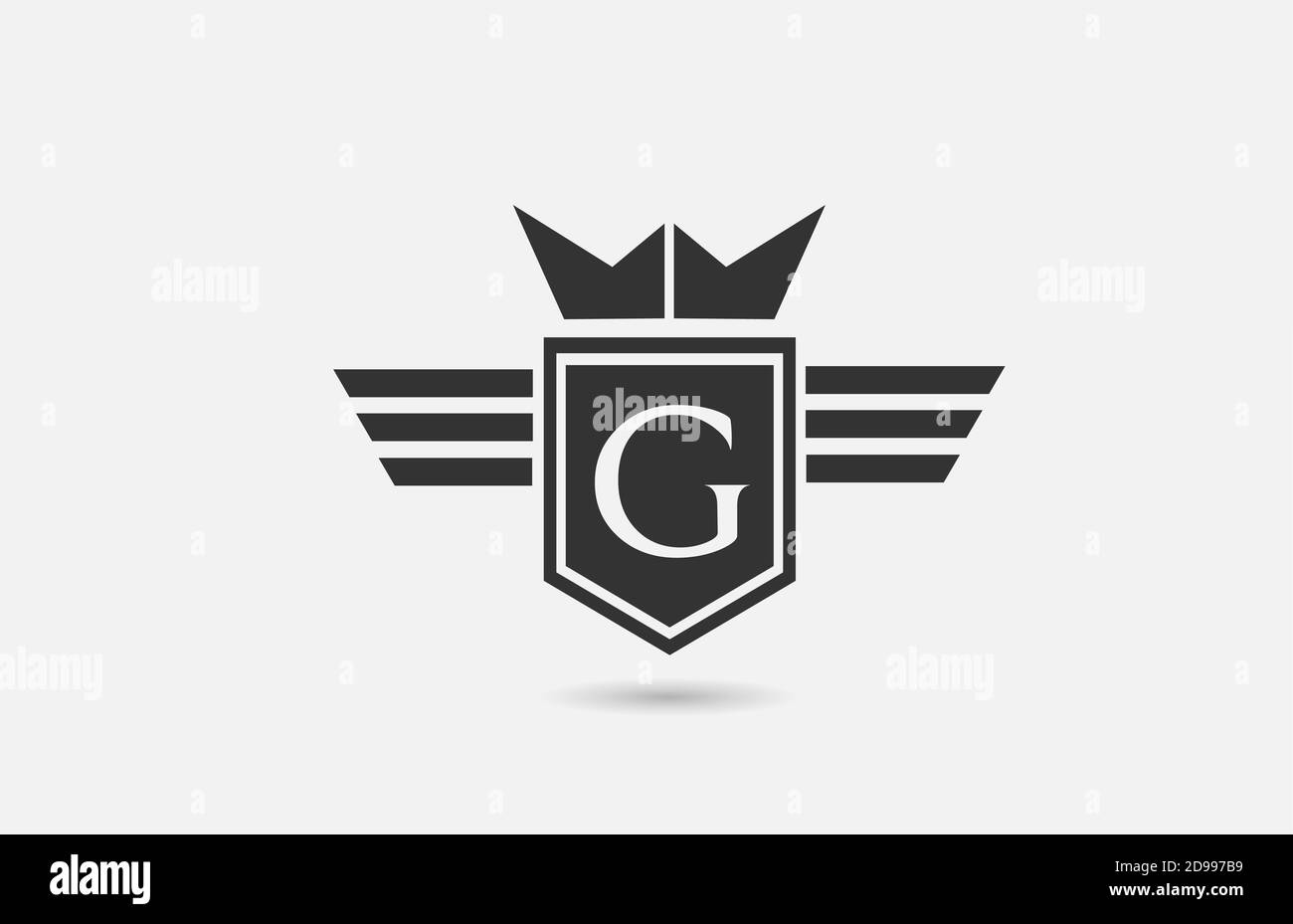 G alphabet letter logo icon for company in black and white. Creative ...