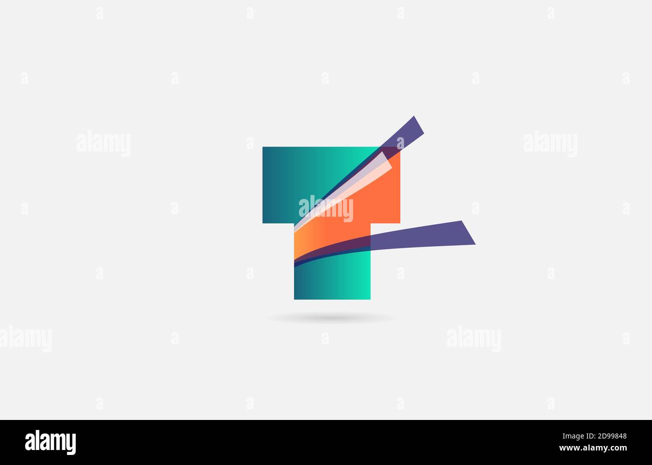 T alphabet letter logo icon template. Creative line design for business ...