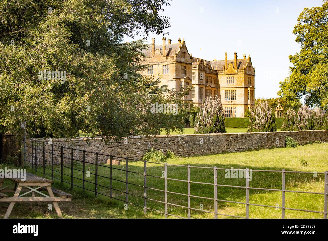 A view of stately home , Montacute house, Somerset, from the extensive