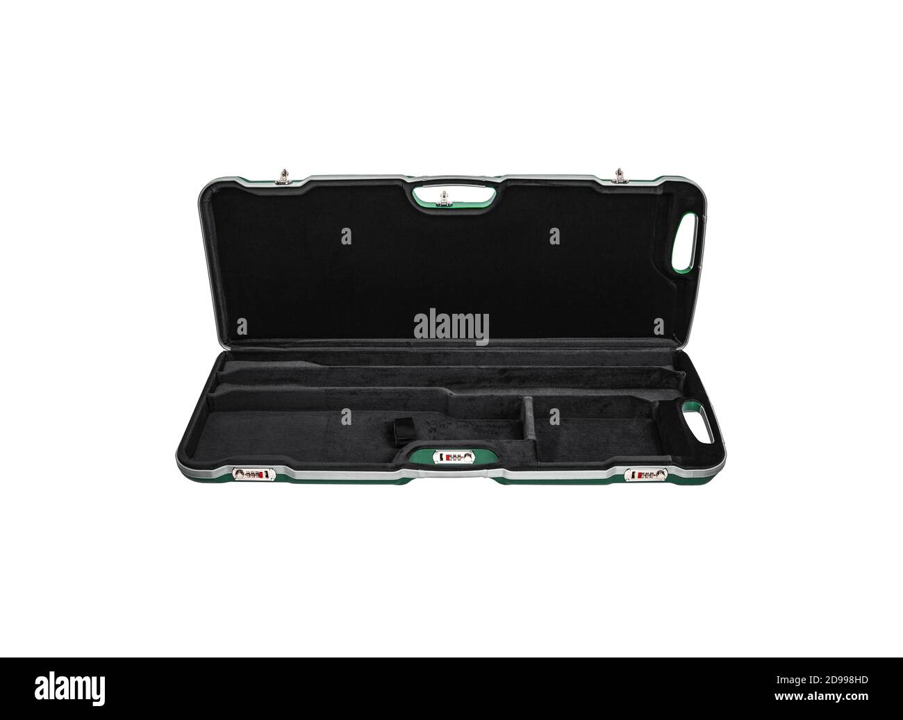 Modern hard plastic case with a combination lock for storing and