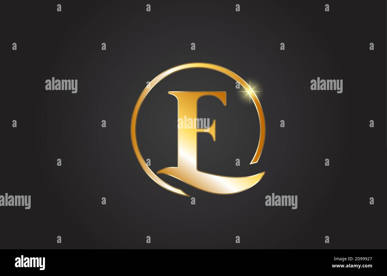 golden E alphabet letter logo icon in yellow and black color. Simple ...