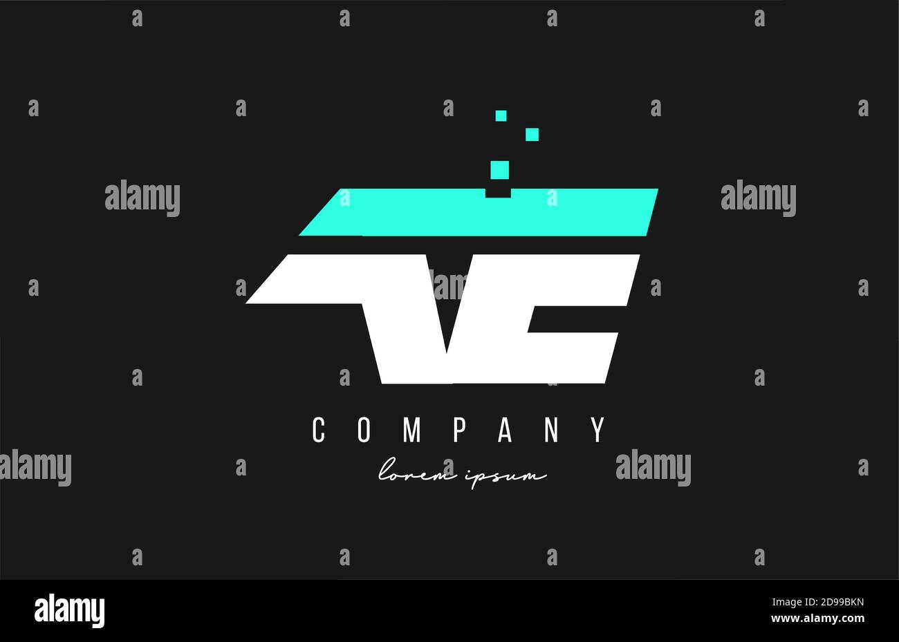 ae a e alphabet letter logo combination in blue and white color ...