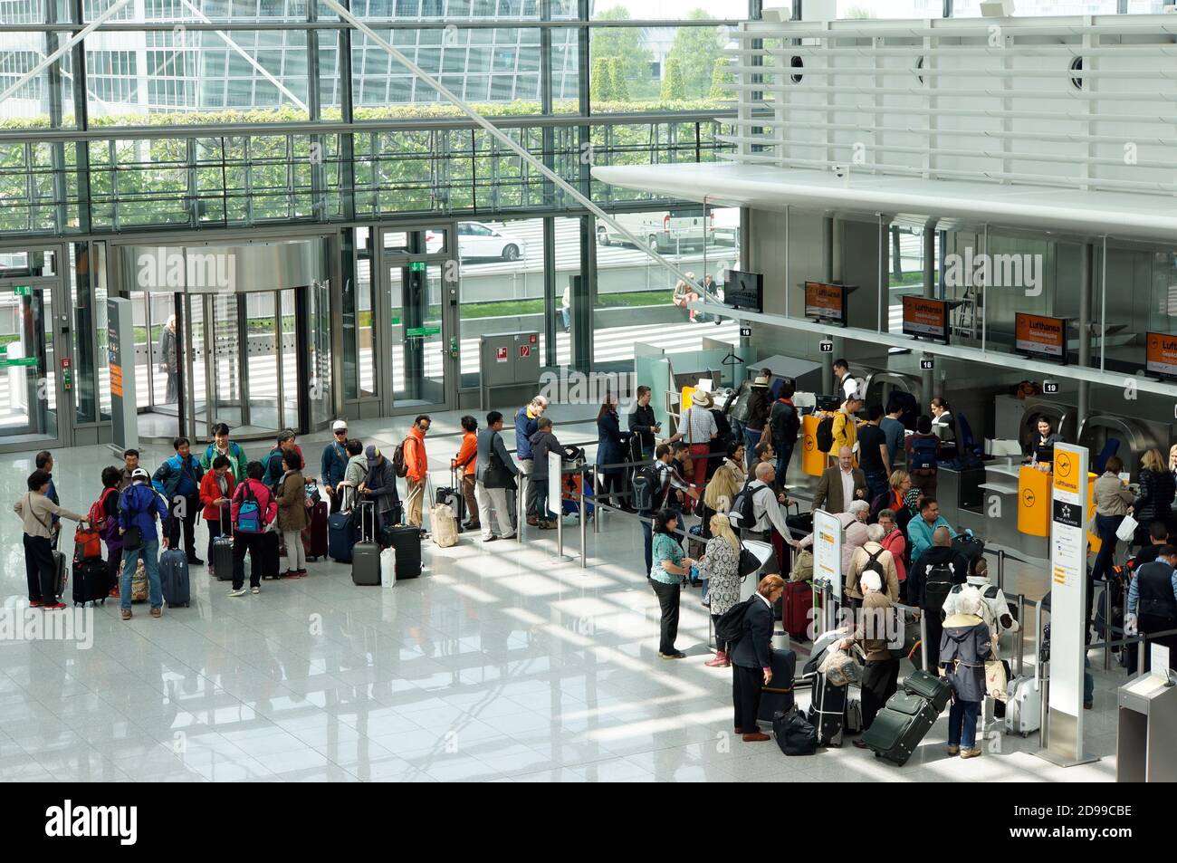 Franz-Josef-Strauss-Flughafen, München, Bayern, Deutschland Stock Photo ...