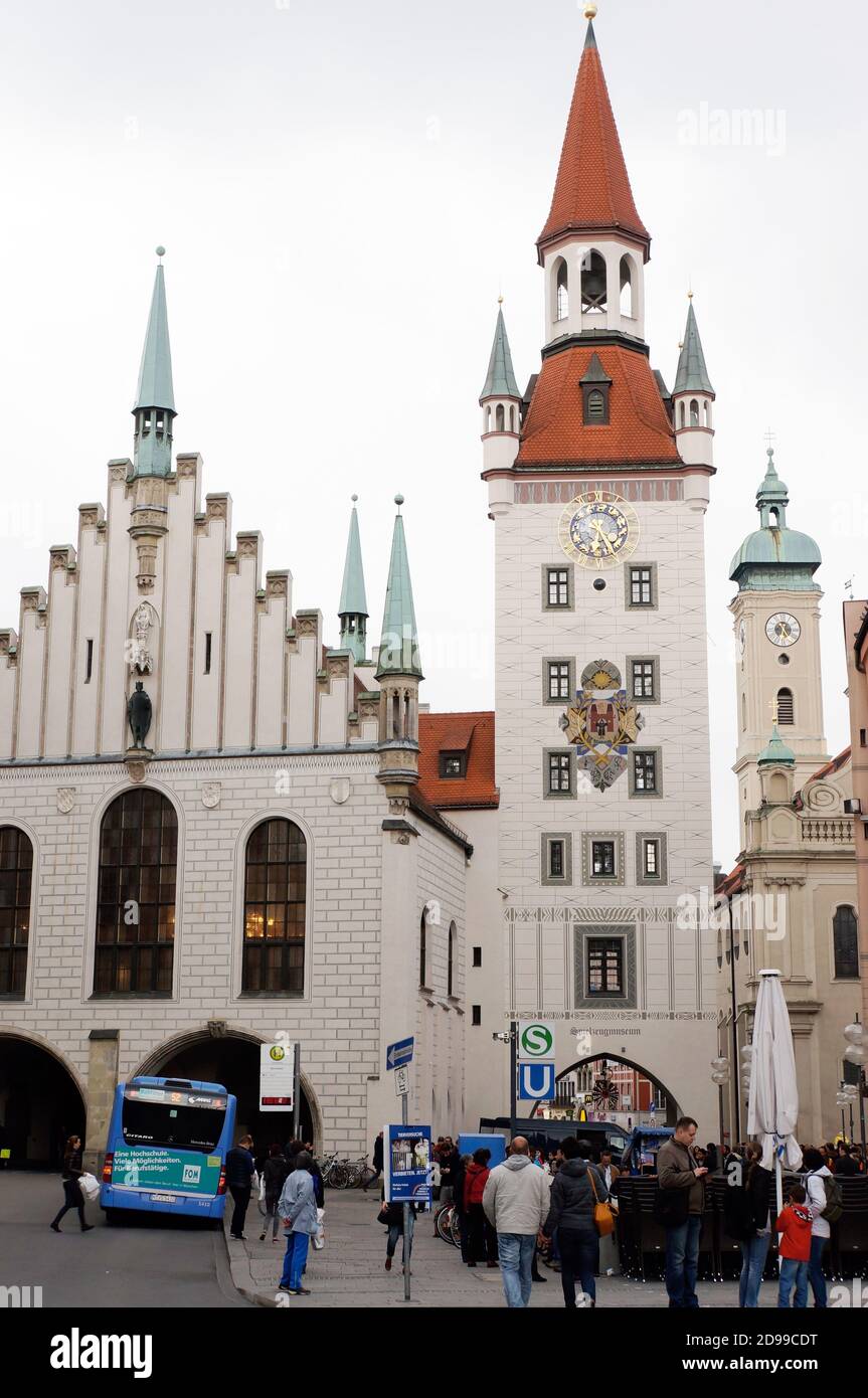 altes Rathaus und Talburgtor, München, Bayern, Deutschland Stock Photo