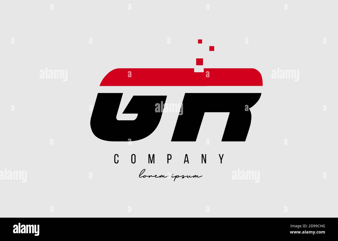 gr g r alphabet letter logo combination in red and black color ...
