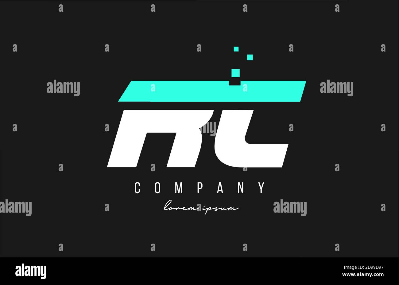 rc r c alphabet letter logo combination in blue and white color ...