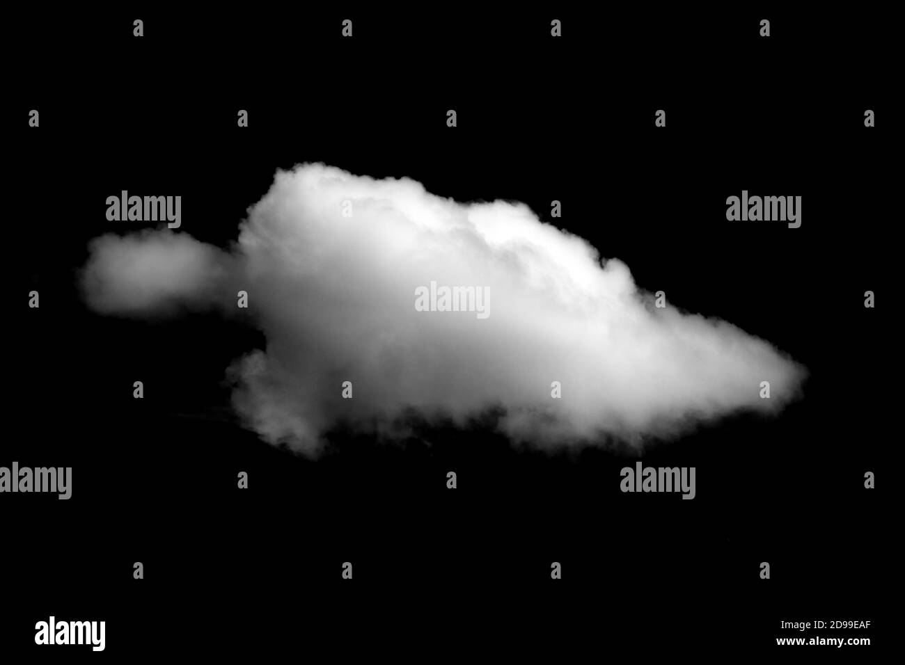 white cloud isolated on black background Stock Photo - Alamy