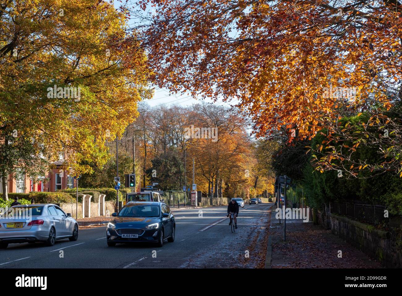 Edge Lane near Longford Park Manchester Stock Photo Alamy