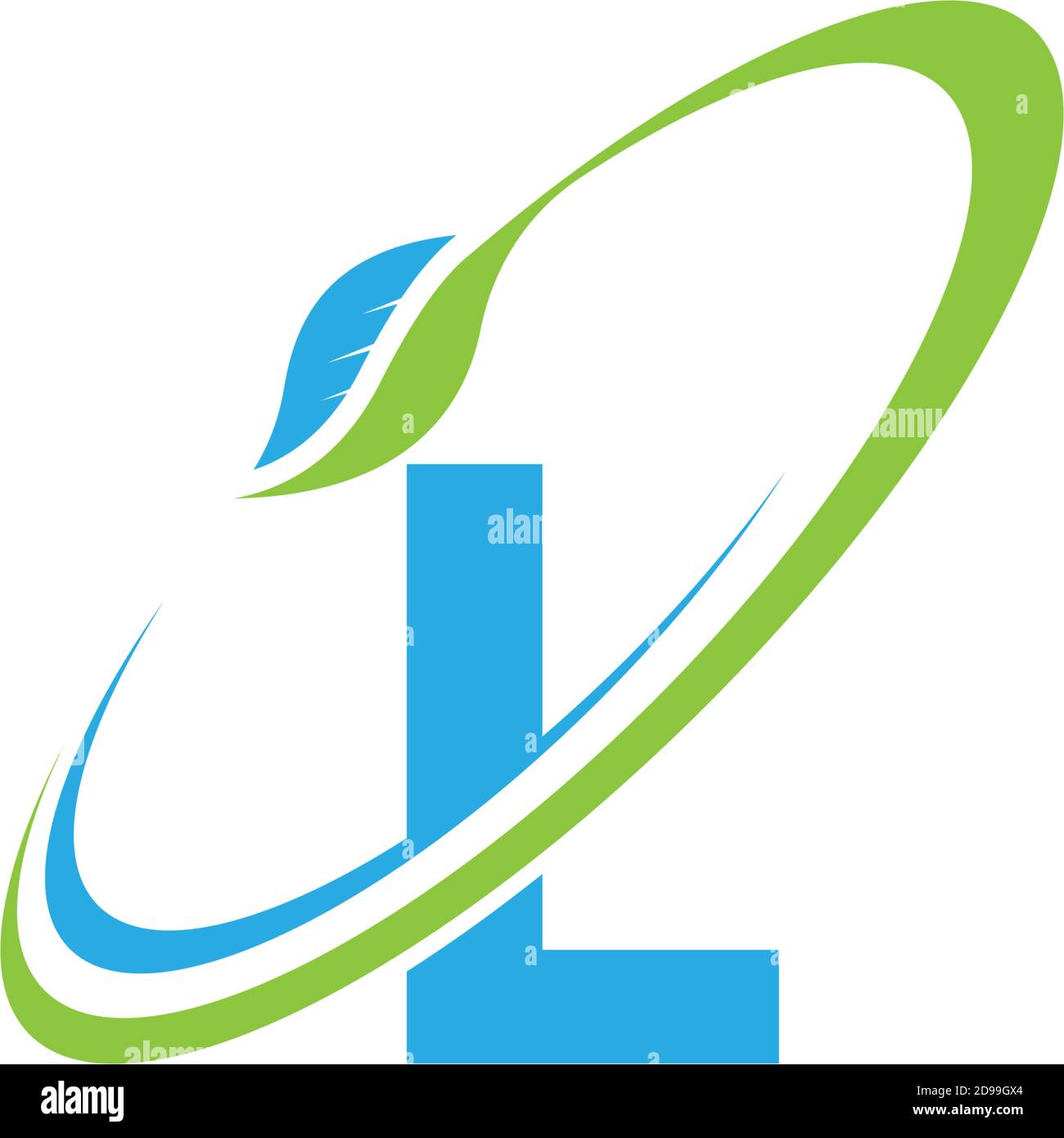 Letter L logo leaf icon design concept vector Stock Vector Image & Art ...