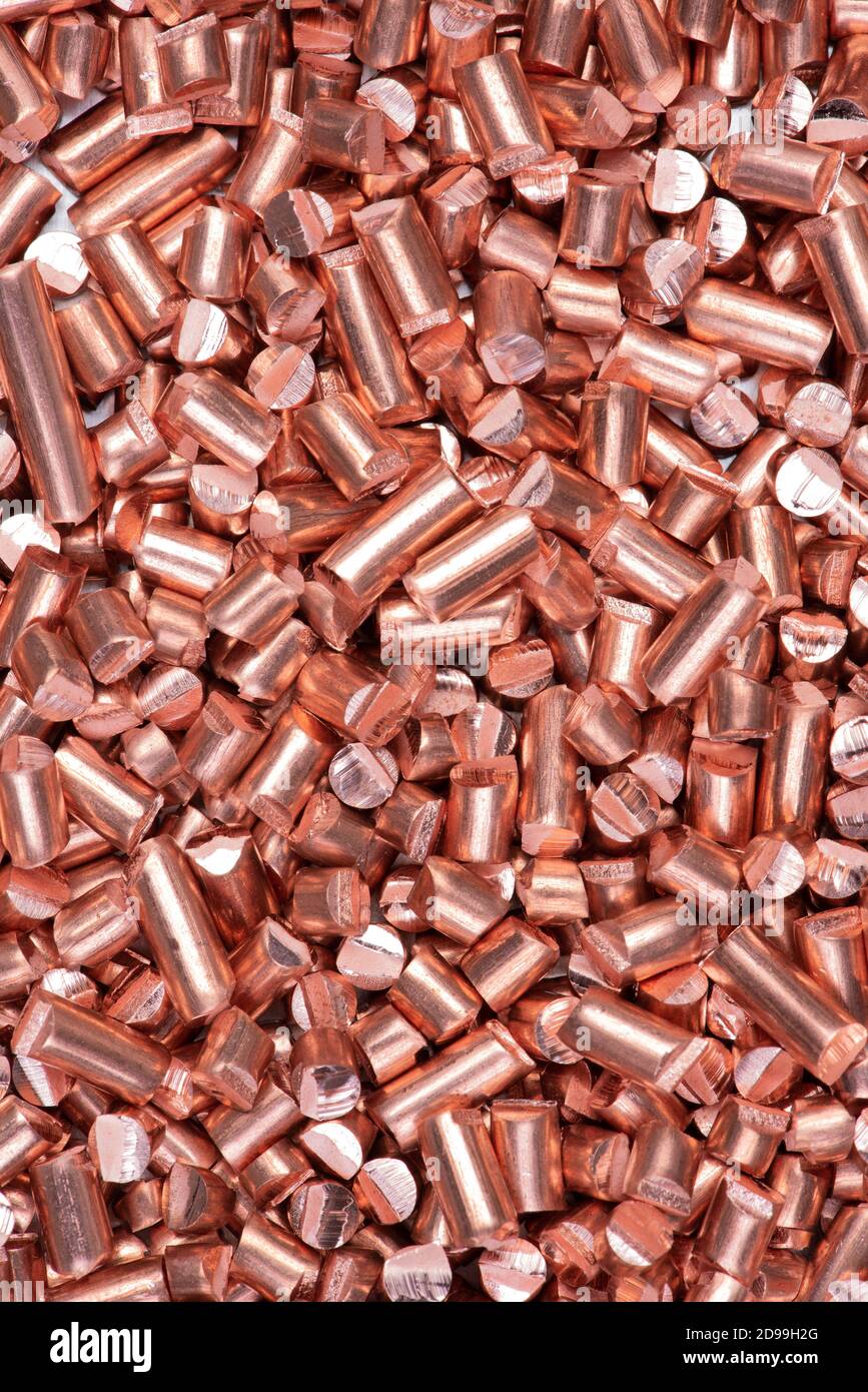 Recycling of Copper Industry Raw Material Stock Photo