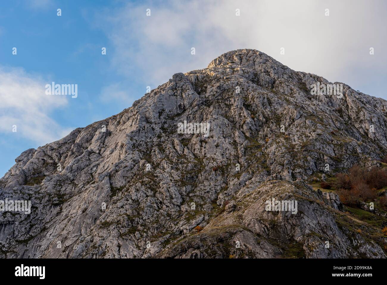 Pico Valporquero limestone rock mountain Stock Photo