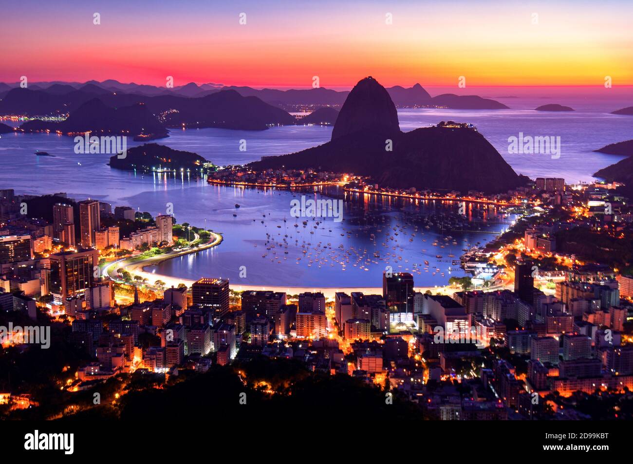 Brazil Rio Rise Rio skyline sunrise hi-res stock photography and images - Alamy