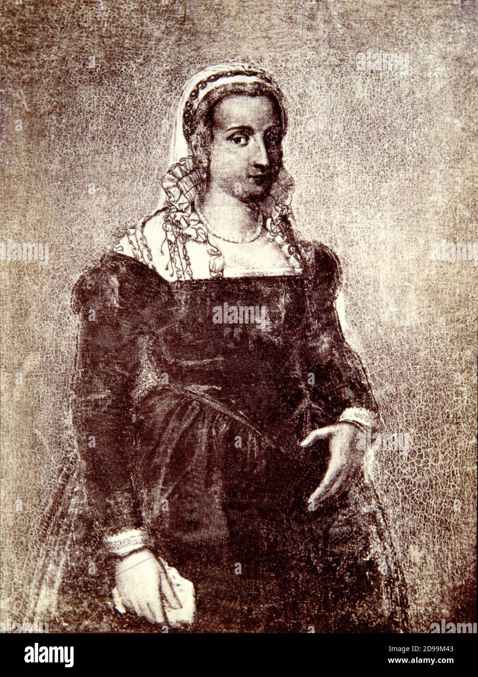 The italian Renaissance poet VITTORIA COLONNA ( Marino , Roma 1490 - Roma  1547 ) , wife of Francesco d' Avalos , friend of Michelangelo Buonarroti (  Bonarroti ) - RINASCIMENTO -