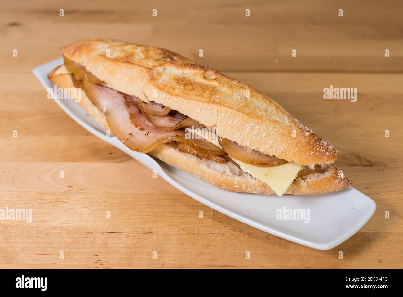 bacon cheese sandwich Stock Photo