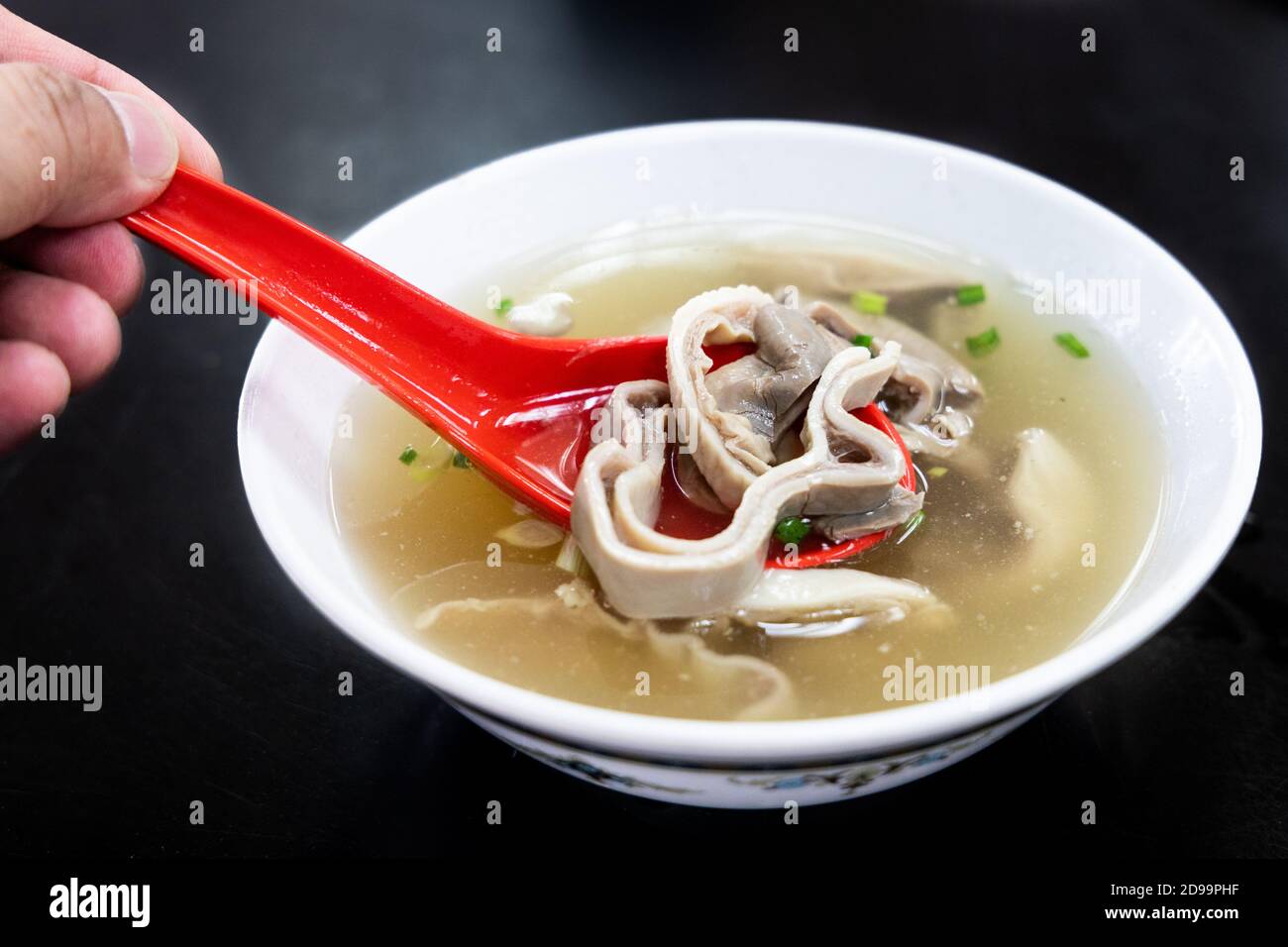 Pork stomach peppar soup, delicacy food among Chinese Stock Photo Alamy