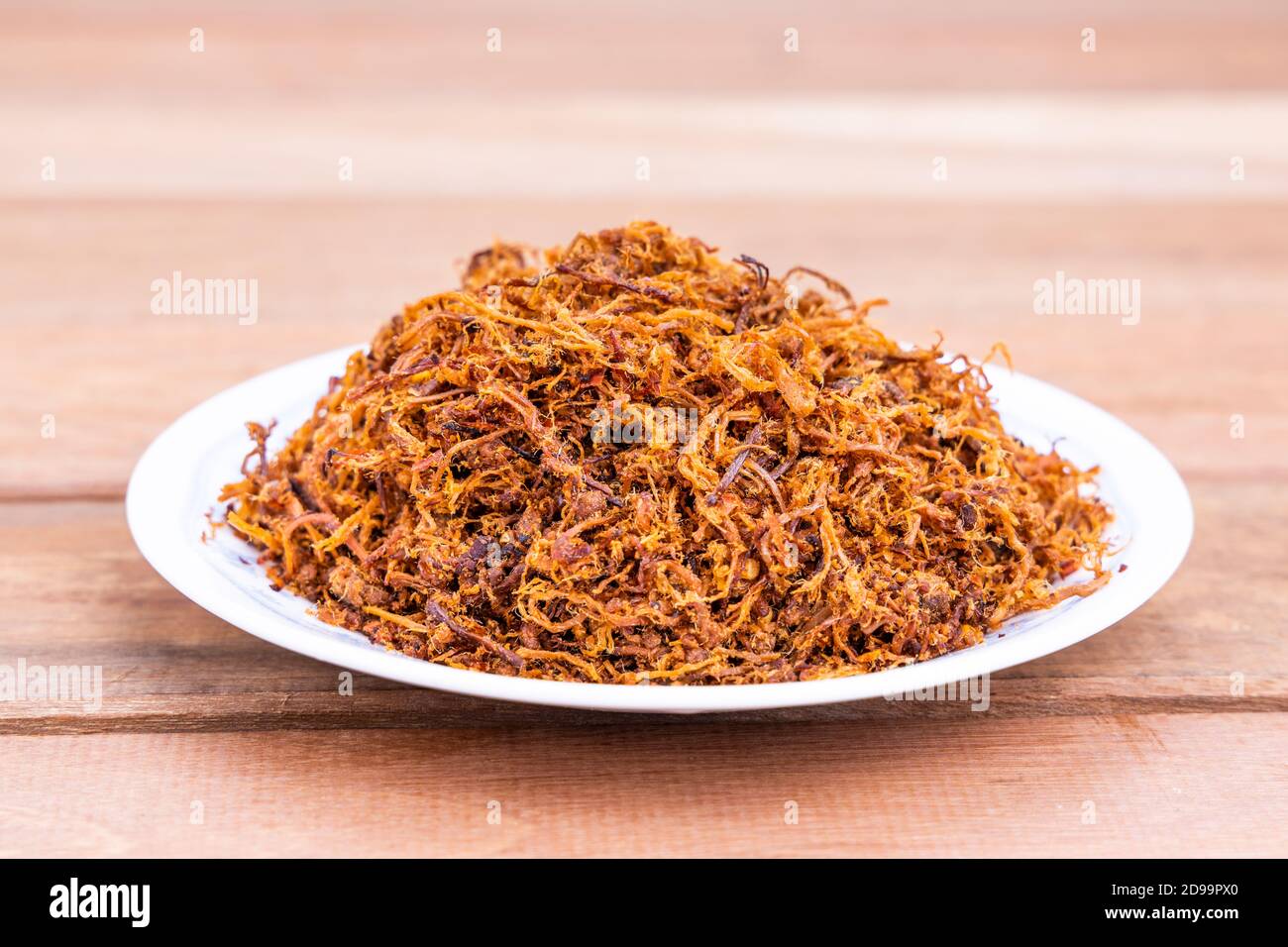 Serunding, dried meat floss made of beef or chicken Stock Photo - Alamy