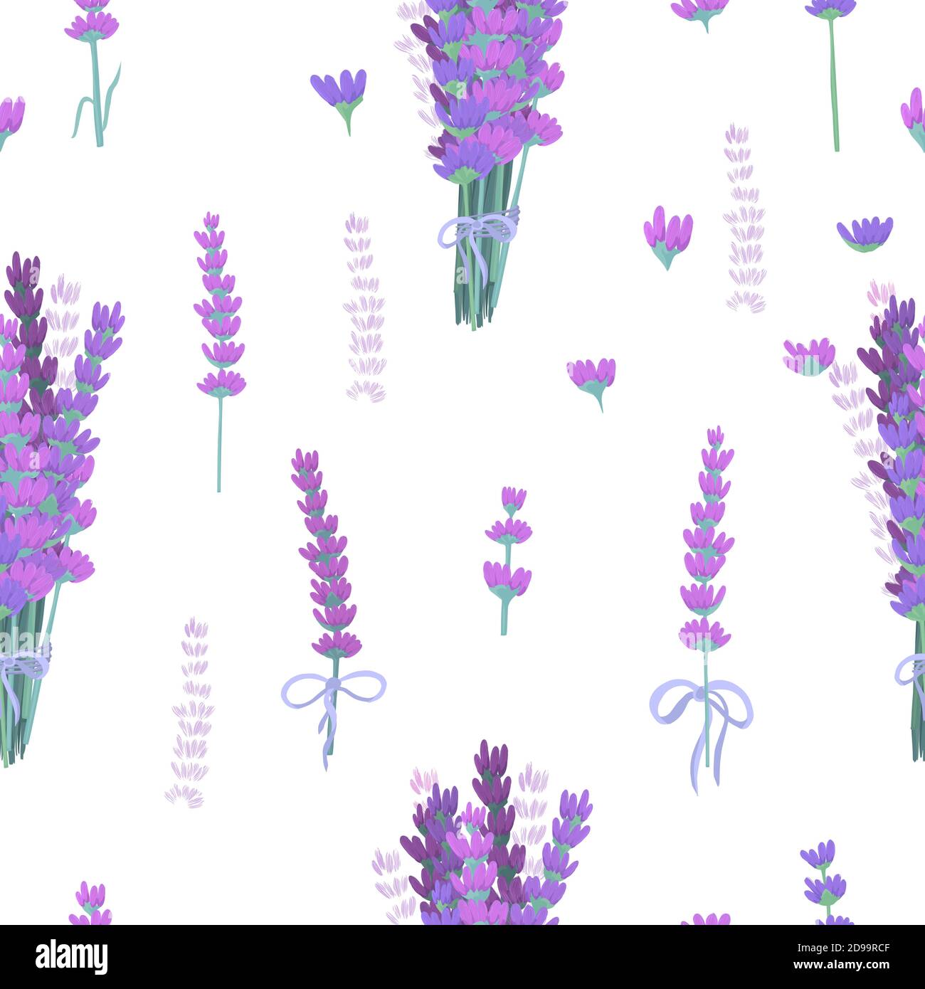 A seamless background with lavender. Vector illustration Stock Vector ...