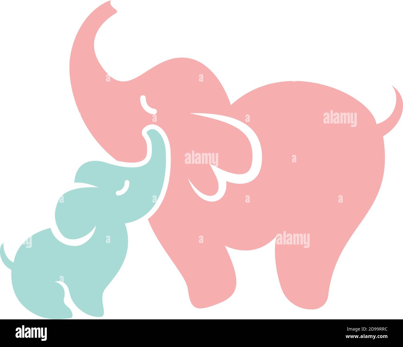 ELephant icon design template vector isolated illustration Stock Vector