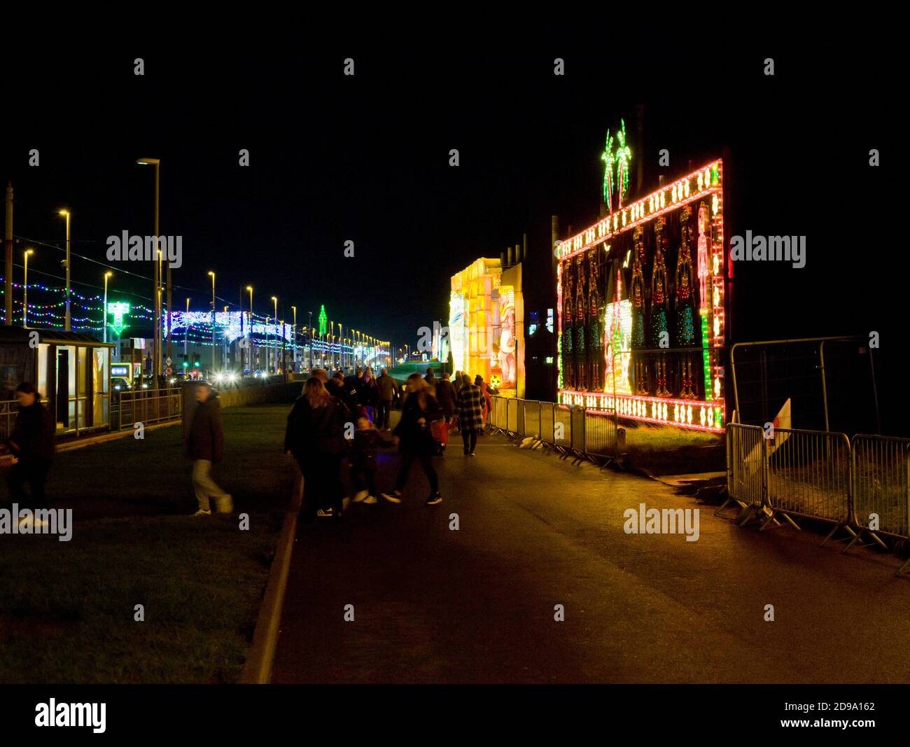 Last nights of Blackpool Illuminations before 2nd national lockdown