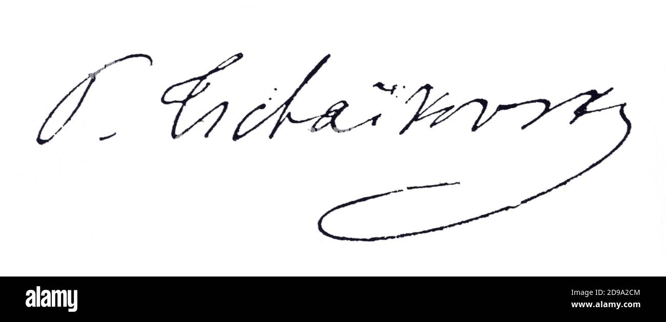 The russian music composer Peter Ilich  TCHAIKOVSKY ( 1840 - 1893 ) .    - Peter TSCHAIKOWSKY - Pyotr Ilyich Tchaikovsky - CIAIKOVSKI - CIAJKOVSKIJ  - Petr Il'ic Cajkovskij - COMPOSITORE - MUSICA CLASSICA - CLASSICAL  - MUSICISTA   - BALLET - BALLETTO - DANZA - DANCE  - autografo - autograph - firma - signature - ARCHIVIO GBB Stock Photo