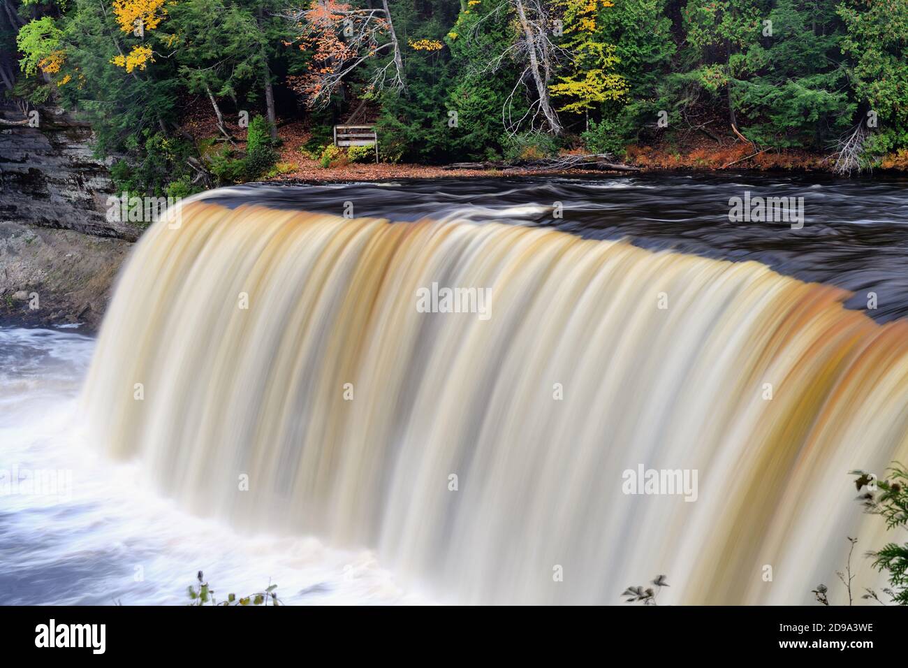 Paradise, Michigan, USA. The Upper Tahquamenon Falls in Tahquamenon
