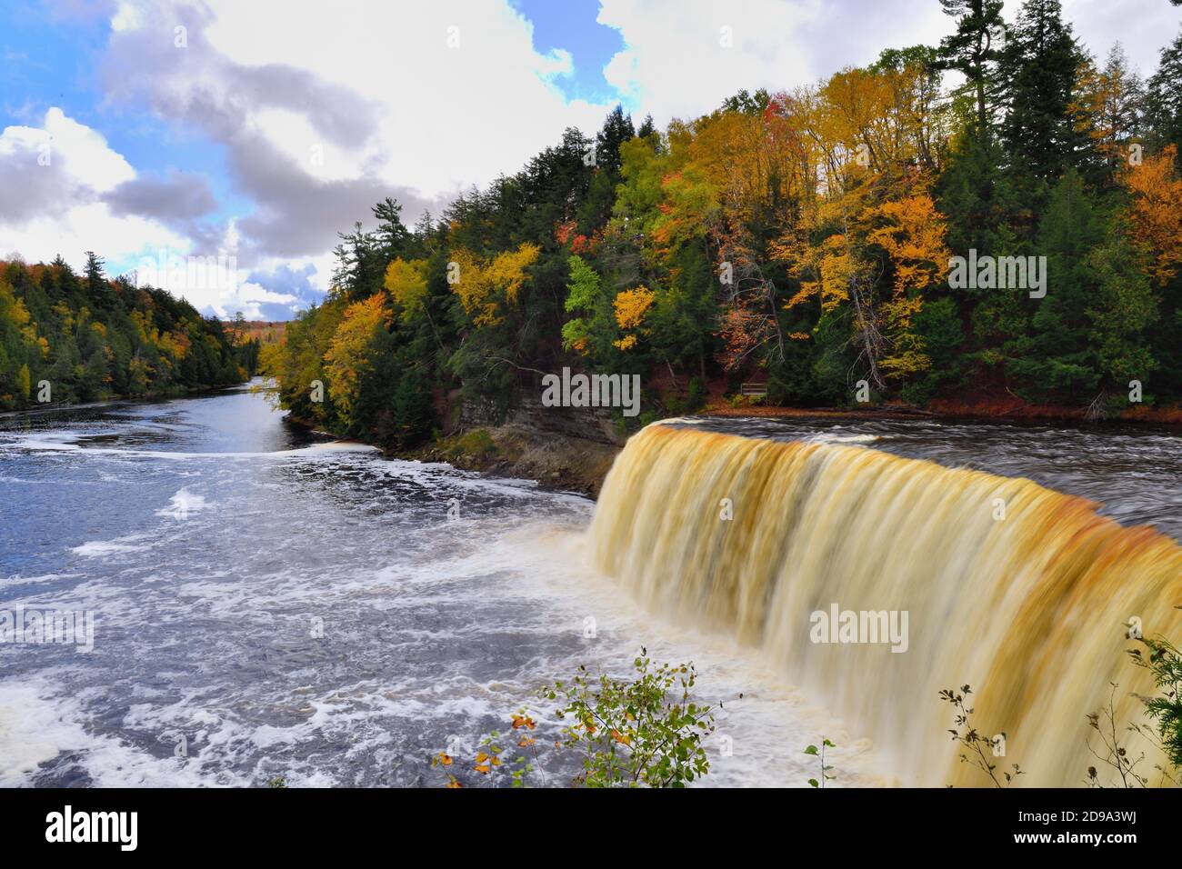 Paradise, Michigan, USA. The Upper Tahquamenon Falls in Tahquamenon