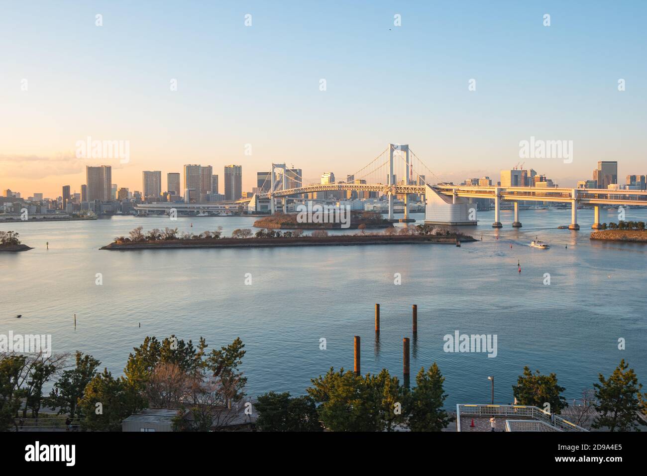 Tokyo cityscape with view of Tokyo Bay in Japan. Stock Photo
