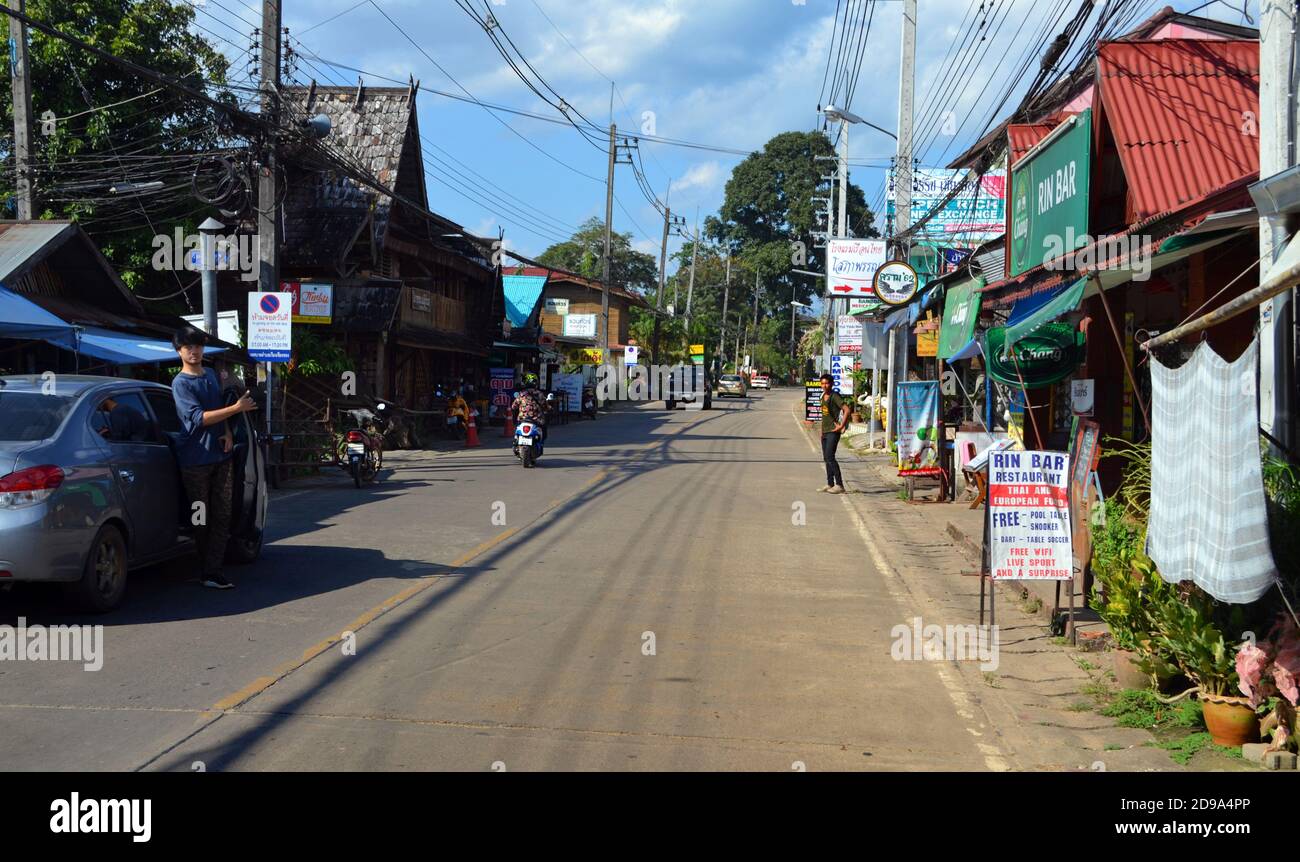 Chiang Rai, Thailand - Chiang Khong Main Street Stock Photo - Alamy