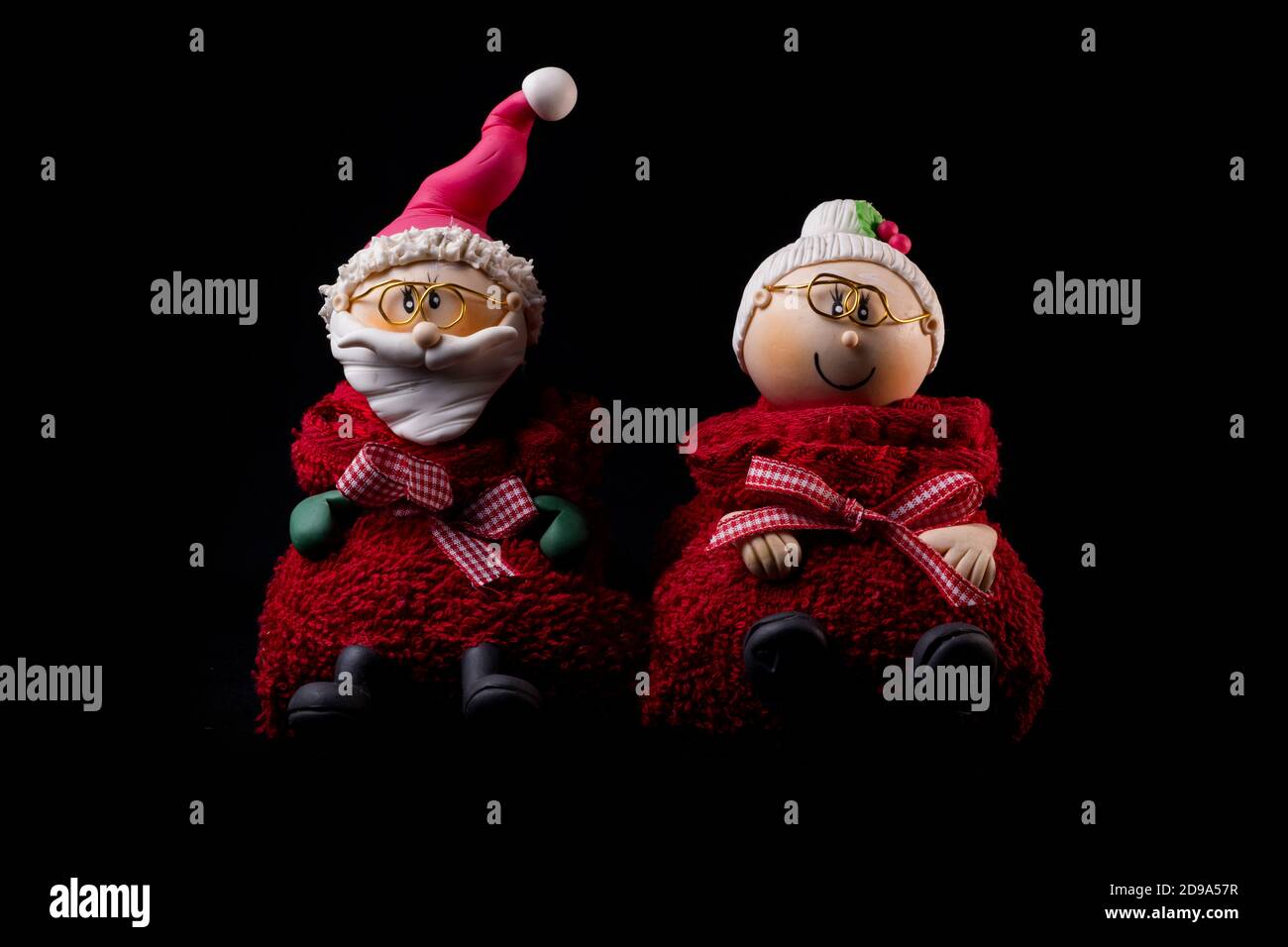 Santa Claus and his wife for Christmas Stock Photo