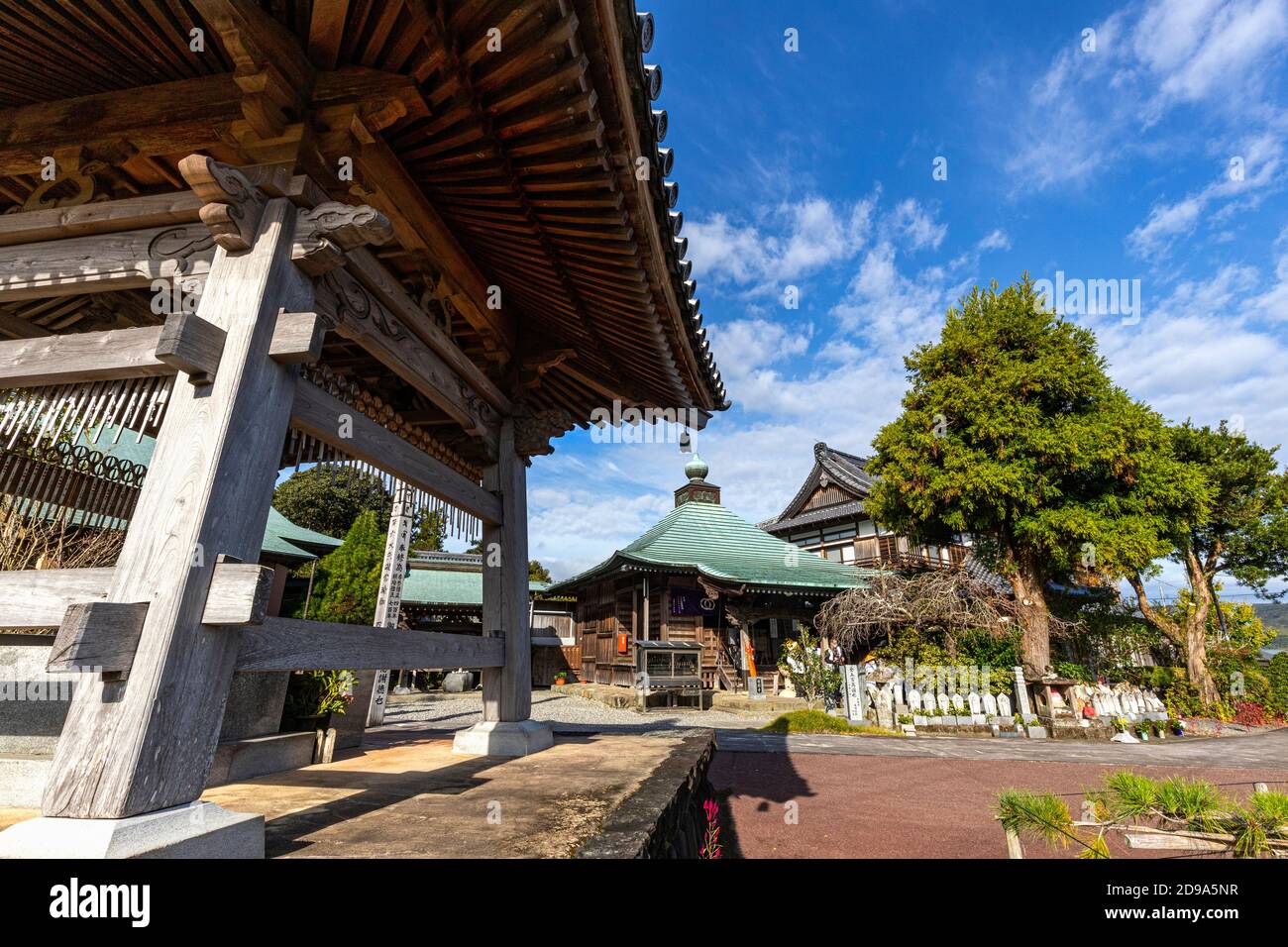 Temple 34 Tanemaji -  The name Tanemaji means 'seed sowing temple' which comes from the temple's founding legend that Kobo Daishi visited here on his Stock Photo