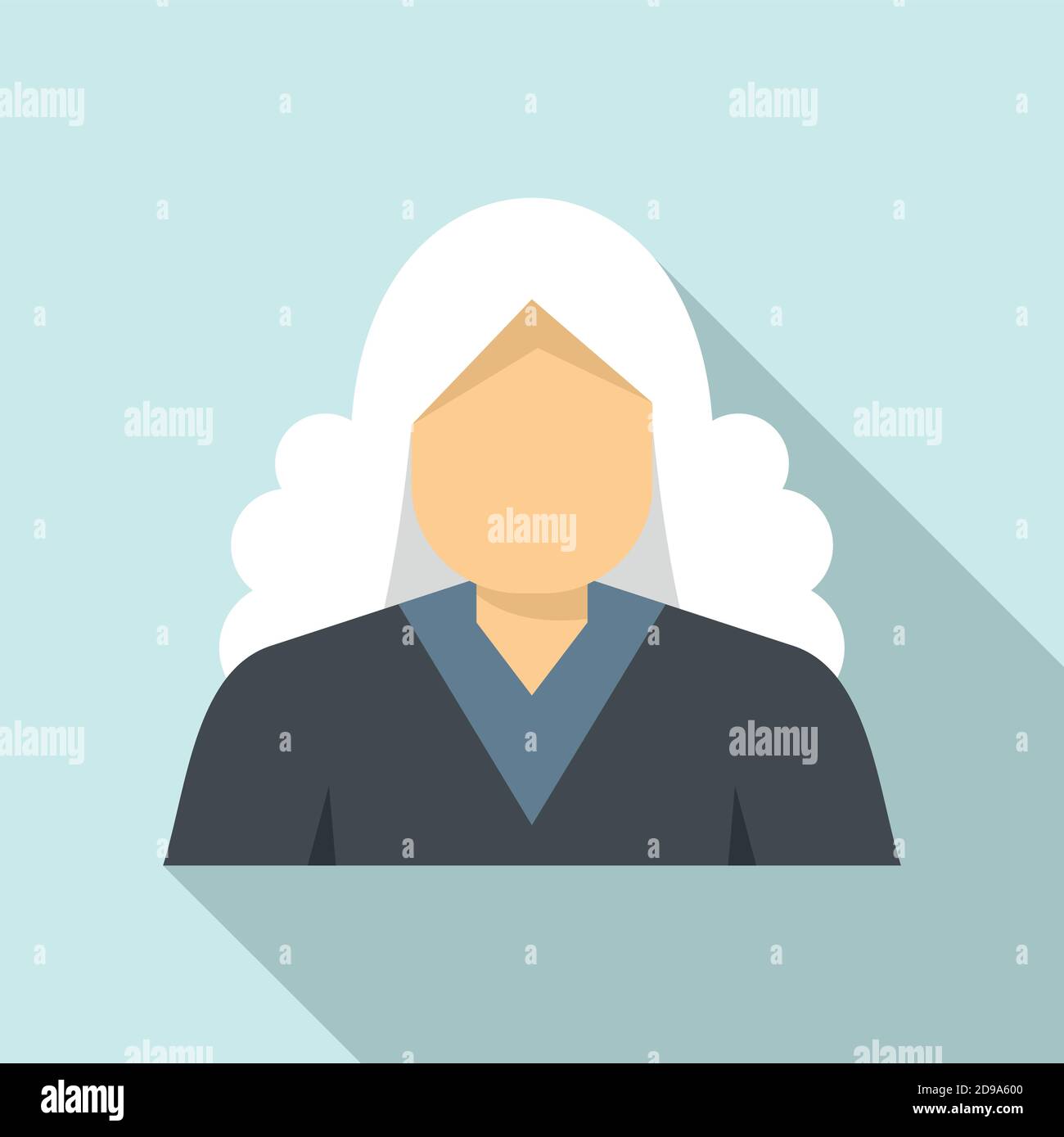 Newtons person icon, flat style Stock Vector