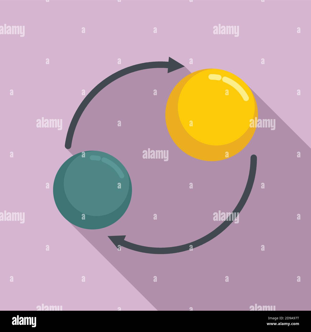 Solar planet gravity icon, flat style Stock Vector Image & Art - Alamy