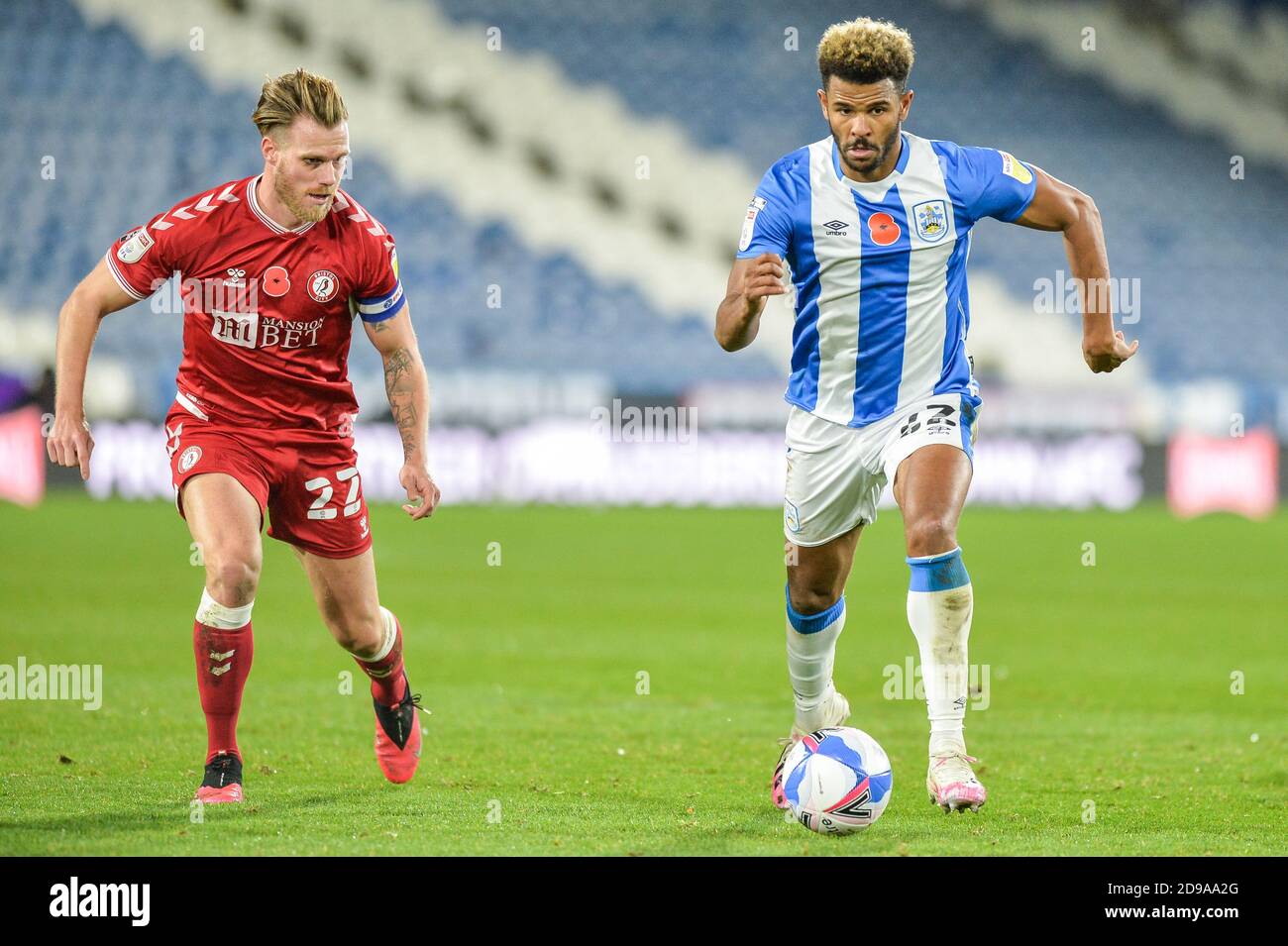 Fraizer Campbell (22) of Huddersfield Town evades Tomas Kalas (22) of ...