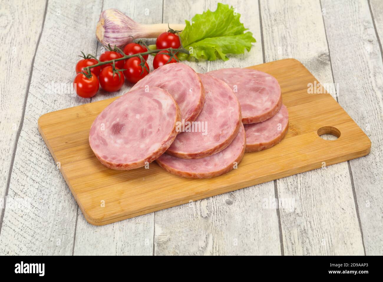 Natural ham made from pork meat Stock Photo - Alamy