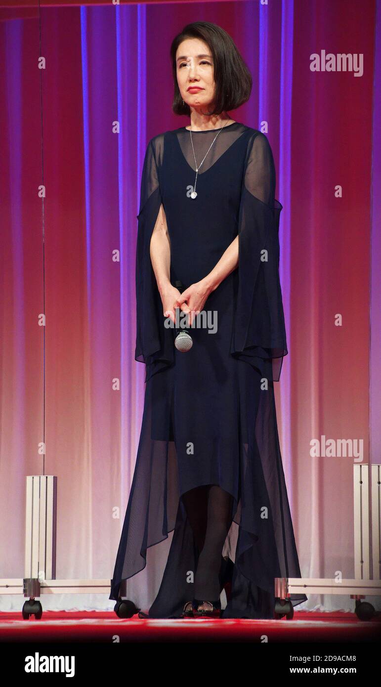 Actress Mariko Tsutsui attends a opening ceremony for The 33rd Tokyo ...