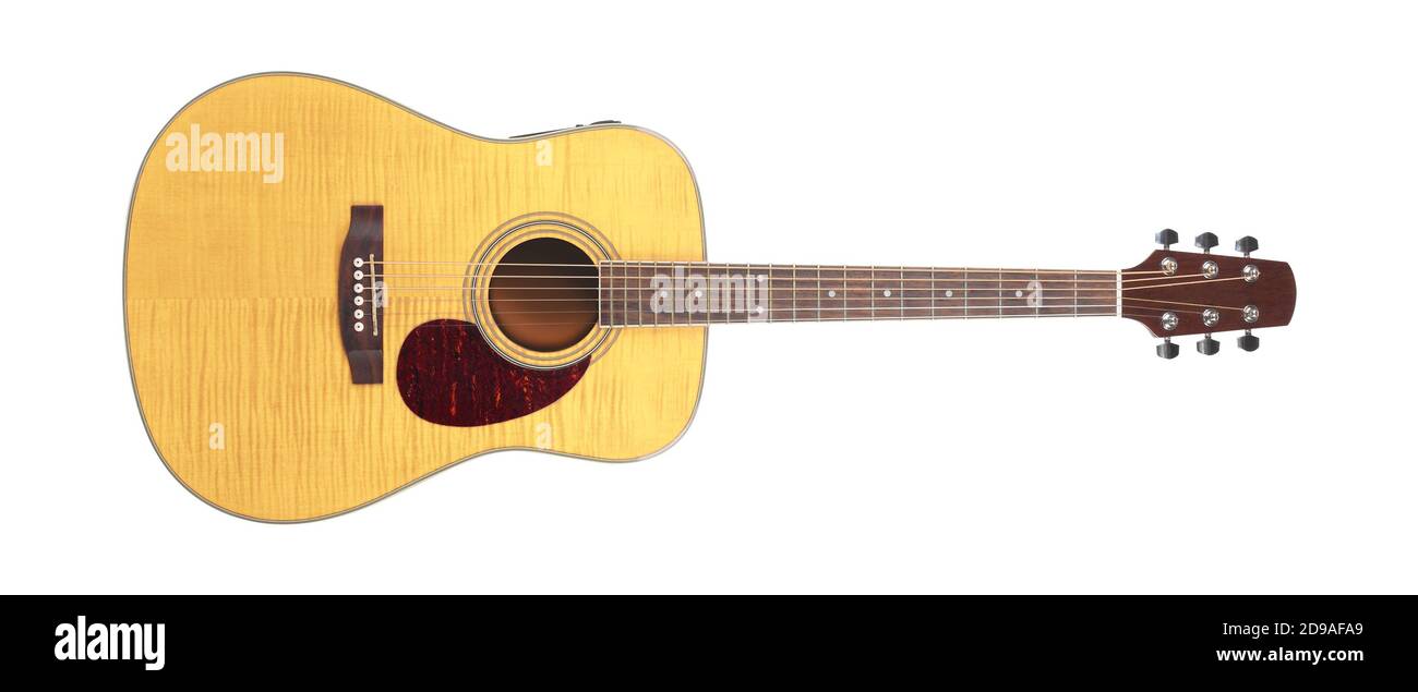 Musical instrument Yellow Flame maple acoustic tiger maple wood