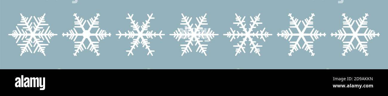 Vector silhouette snowflakes, design template for laser and plotter cutting.  Stock Vector