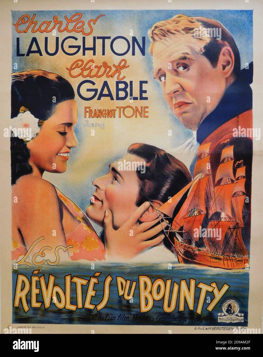 MAMO CLARK as Maimiti CLARK GABLE as Fletcher Christian and CHARLES