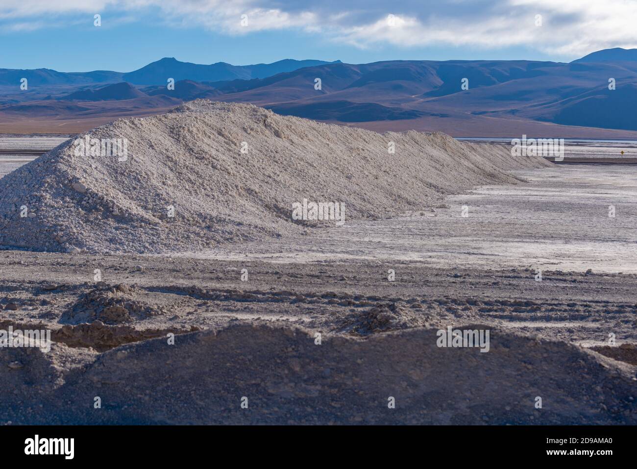 Extraction of bauxite near Kapina town, Southwest Bolivia, Southern Altiplano, district Potosí, Bolivia, Latin America Stock Photo