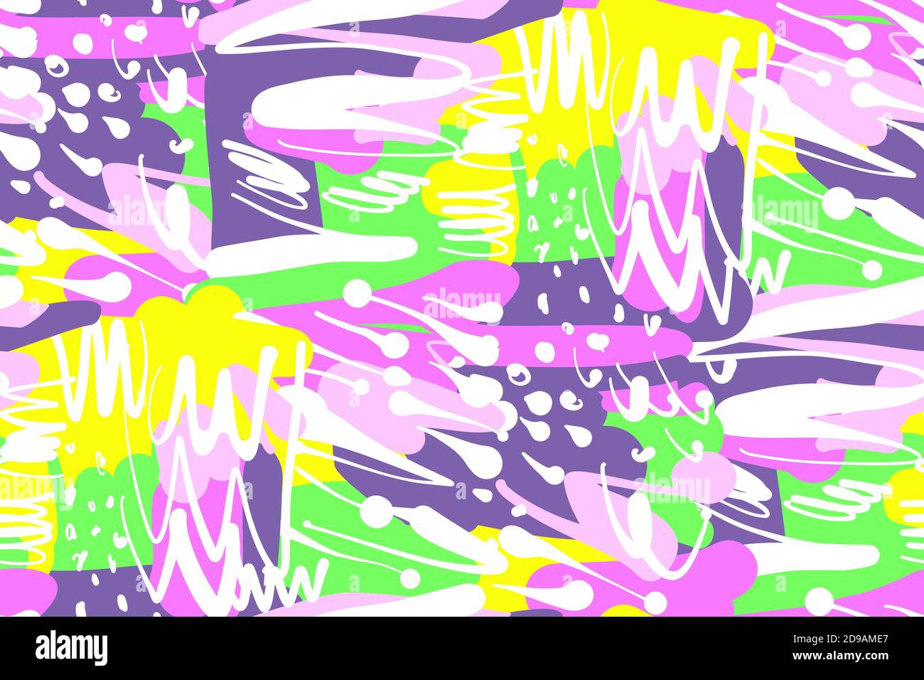Abstract background seamless pattern , vector illustration . Free hand ...