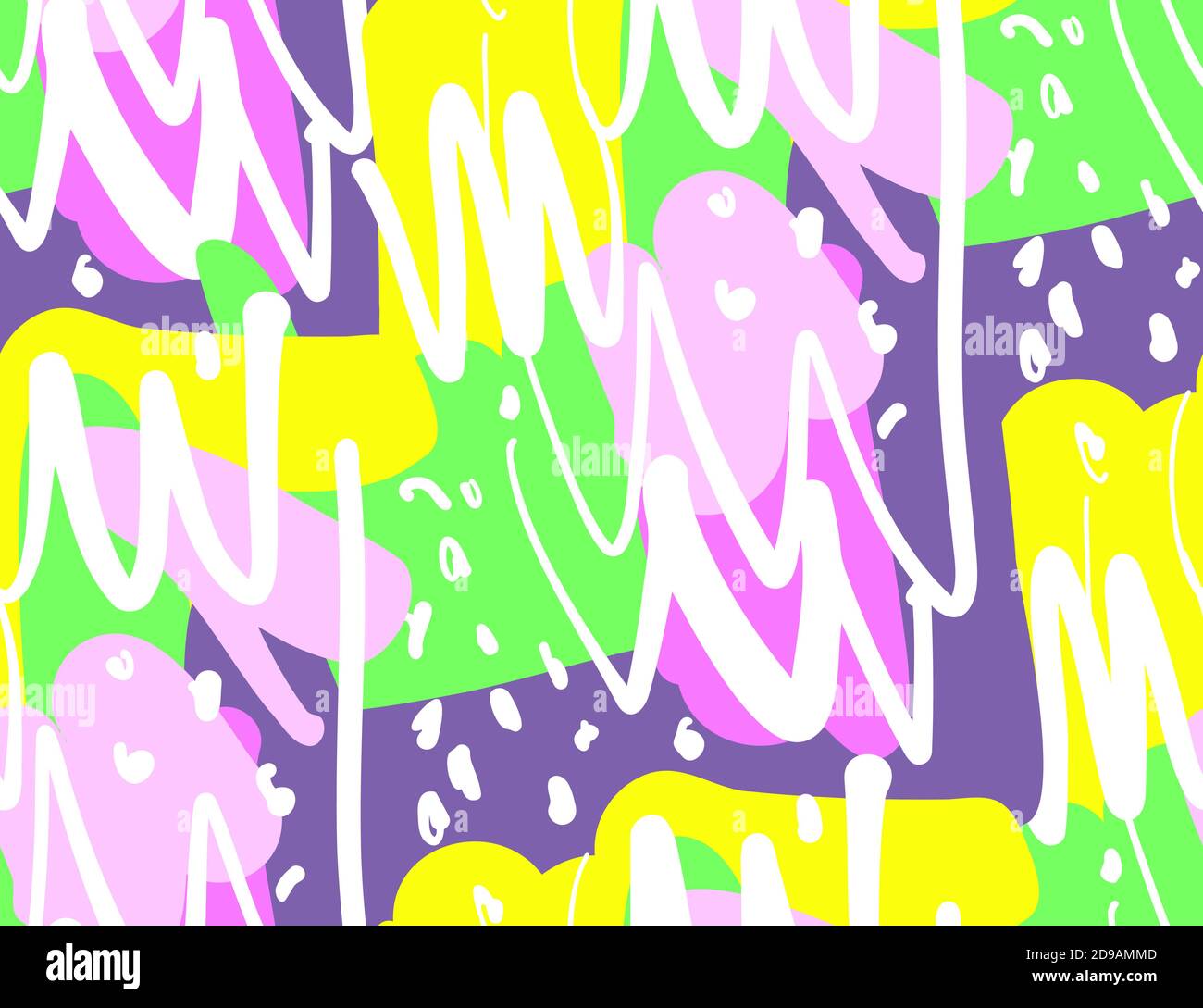Abstract background seamless pattern , vector illustration . Free hand ...
